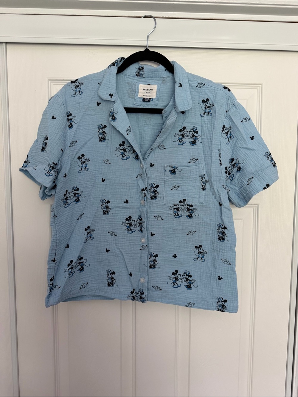 American eagle blue Disney pajama set size medium